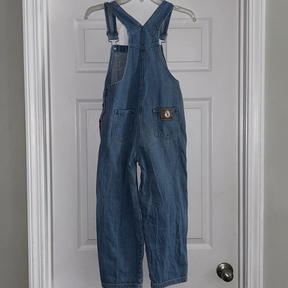 Mickey Mouse 90s youth overalls size 7 vintage - Picture 6 of 7